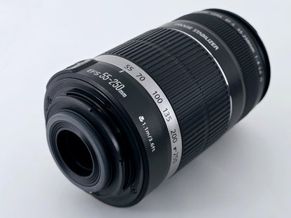 🌸[MINT] Canon EF-S 55-250mm F4-5.6 IS Telephoto Zoom Lens Genuine From Japan