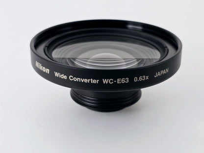 [Pre-owned] Nikon WC-E63 0.63x Wide Converter w/ UR-E4 Adapter — Mint — Japan #5273