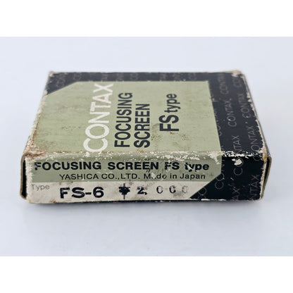 [Pre-owned] Contax Focusing Screen FS-6 Type Genuine for RTS II III — Near MINT — Japan #3977