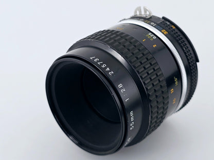 🌸[Near MINT] Nikon Ai-s Micro Nikkor 55mm F2.8 Macro MF Lens Genuine From Japan