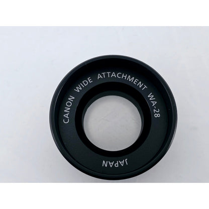 [Pre-owned] Canon WA-28 Wide Attachment Lens for Camcorder — Near MINT — Japan #3841