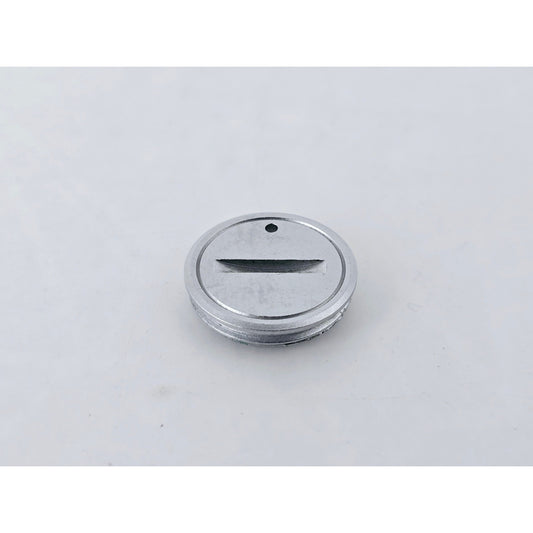 [Pre-owned] Olympus OM-1 Silver Battery Cover Cap for OM-1/1N/2/2N — Near MINT — Japan #4748