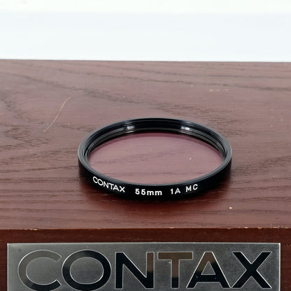 [Pre-owned] Contax 55mm 1A Skylight MC Protective Lens Filter — Mint — Japan #5583