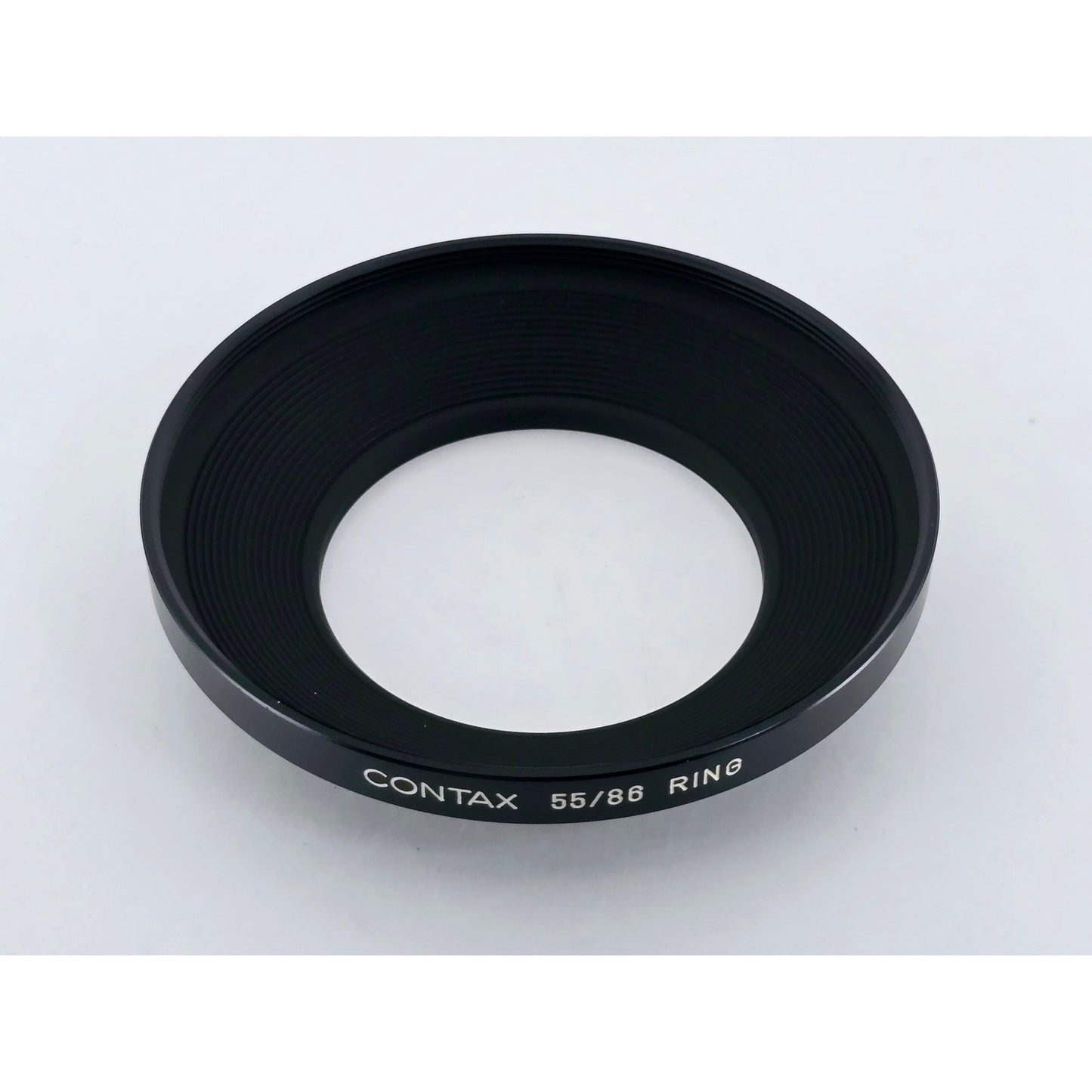 [Pre-owned] Contax 55/86 Step Up Ring Adapter Genuine Filter Hood — Unused — Japan #3954