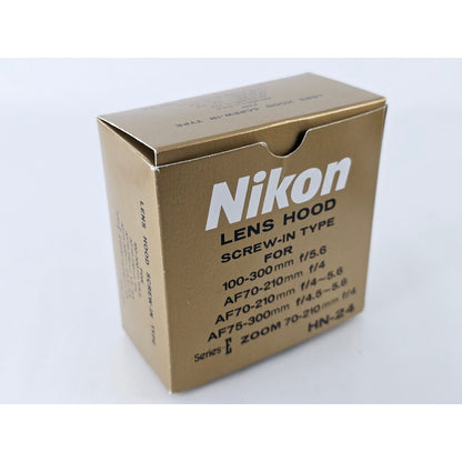 [Pre-owned] Nikon Metal Lens Hood HN-24 for 100-300mm F5.6 Series E — Unused — Japan #2965