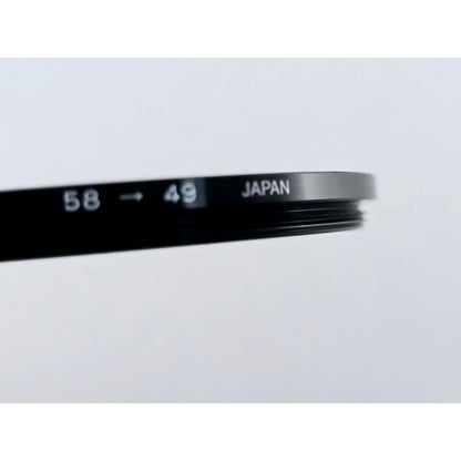[Pre-owned] Metal Step Down Adapter Ring 58mm Lens to 49mm Filter — Near MINT — Japan #3922