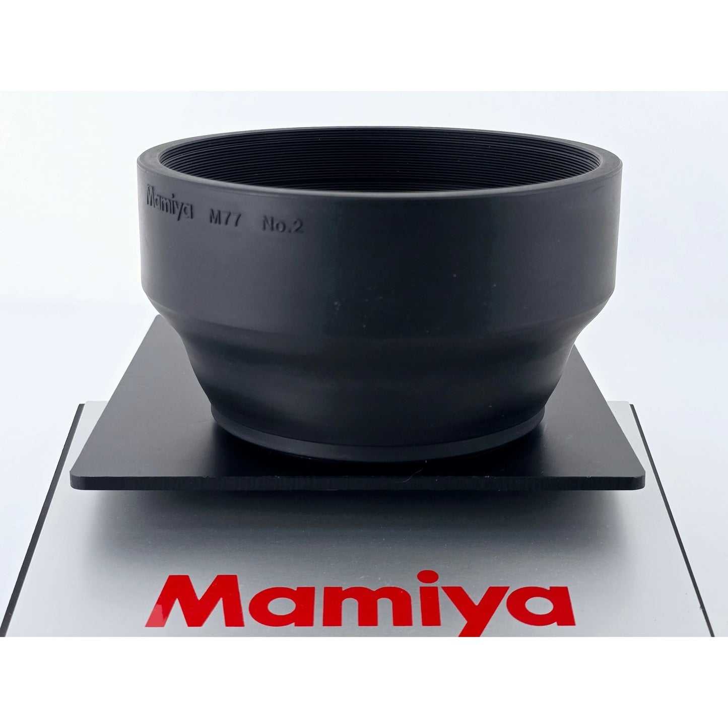[Pre-owned] Mamiya 77mm No.2 Rubber Lens Hood Shade M77 for 127mm-250mm RB RZ — MINT — Japan #5015