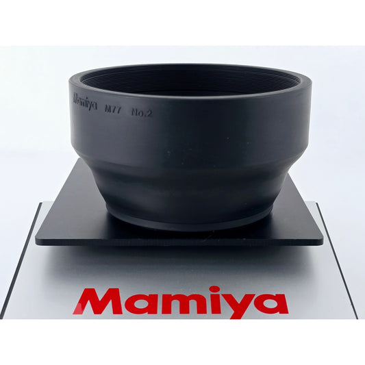 [Pre-owned] Mamiya 77mm No.2 Rubber Lens Hood Shade M77 for 127mm-250mm RB RZ — MINT — Japan #5015