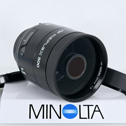 [Pre-owned] Minolta AF Reflex 500mm f/8 Mirror Telephoto Lens Sony A Mount — Mint — Japan #5796