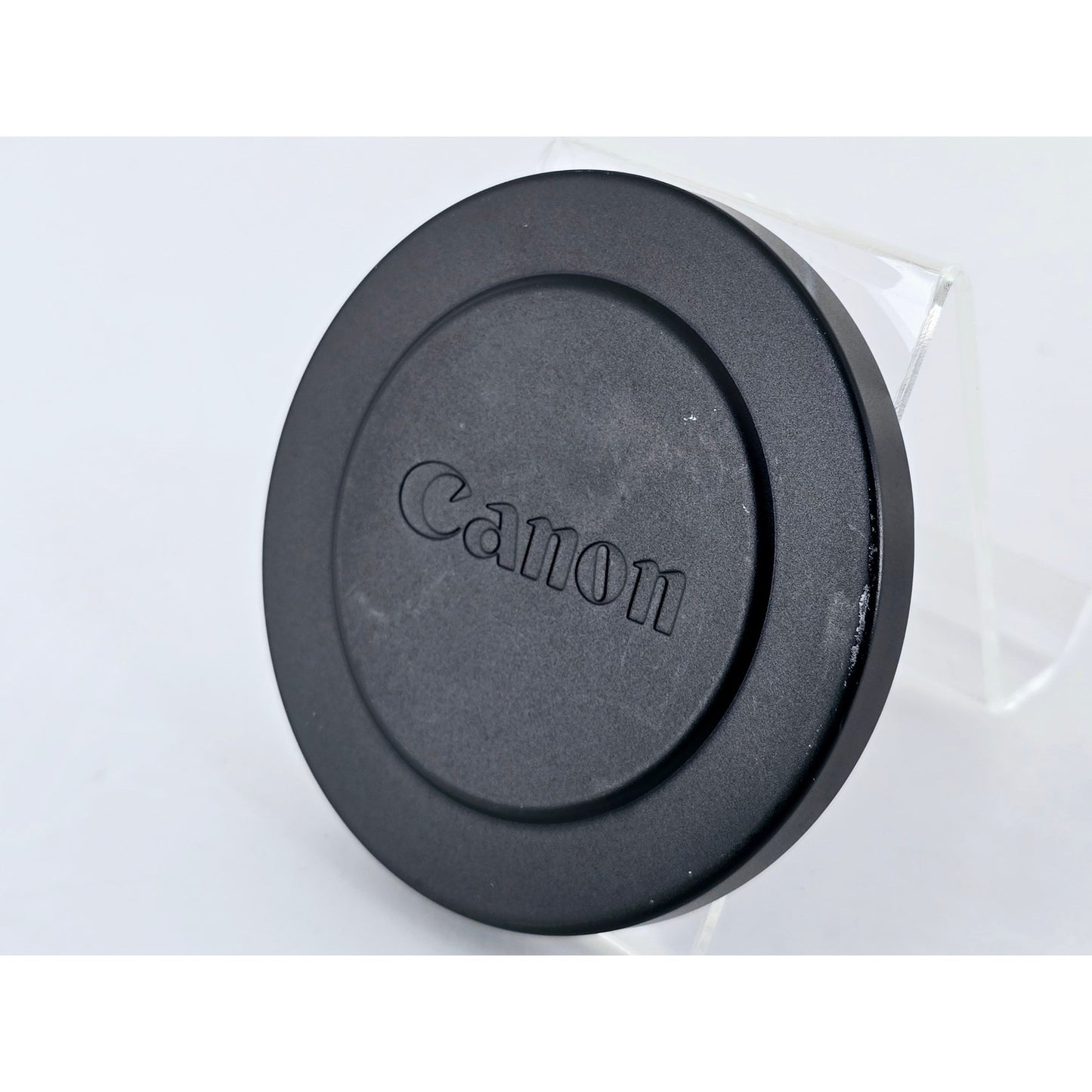 [Pre-owned] Canon 80mm Push-On Black Metal Front Lens Cap (Genuine) — Near MINT — Japan #4141