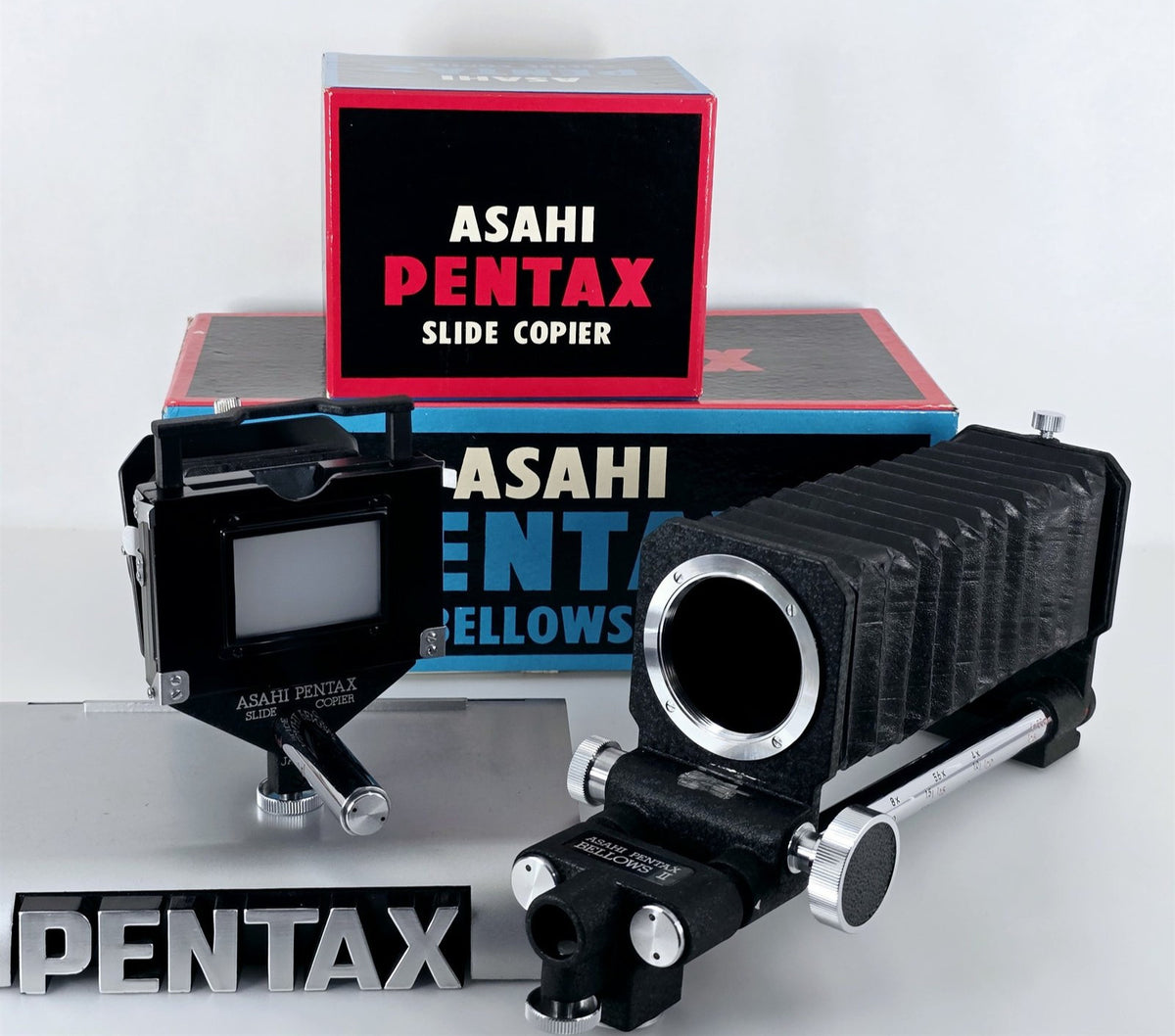 [Pre-owned] Asahi Pentax Bellows II Slide Copier Macro Copy Unit — Near Mint+++ — Japan #5524