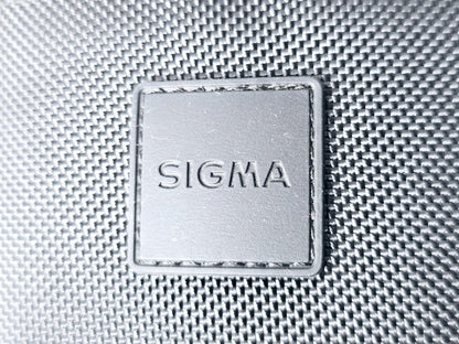 [Pre-owned] Sigma Hard Lens Case (4.3x3.9x5.9in) Vintage Protective Pouch — Mint — Japan #5072