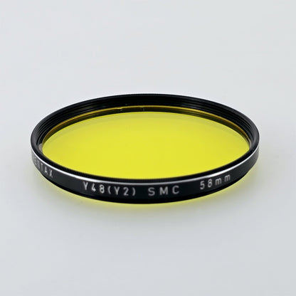 [Pre-owned] Pentax SMC 58mm Y48 (Y2) Yellow Lens Filter — Near Mint — Japan #5596