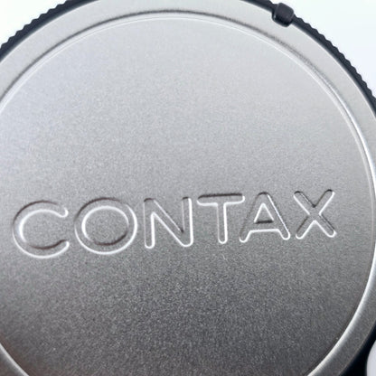 [Pre-owned] Contax GK-B Chrome Body Cap & GK-R1 Rear Lens Cap Set for G1 G2 — Top MINT — Japan #1859
