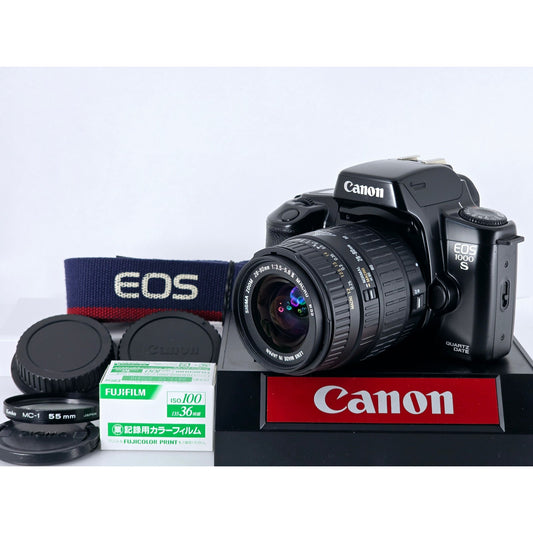 [Pre-owned] Canon EOS 1000S QD Film Camera with Sigma 28-80mm f/3.5-5.6 II AF Lens — Near MINT — Japan #3966