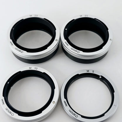 [Pre-owned] Canon Extension Tube M Set (M5 M10 M20) x2 for FD FL Mount — Mint — Japan #5632