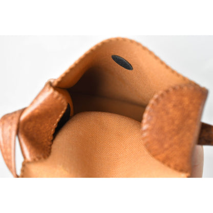 [Pre-owned] Nikon SS-7 Soft Brown Leather Flash Case for SB-7 SB-8 SB-9 SB-10 — MINT — Japan #2398