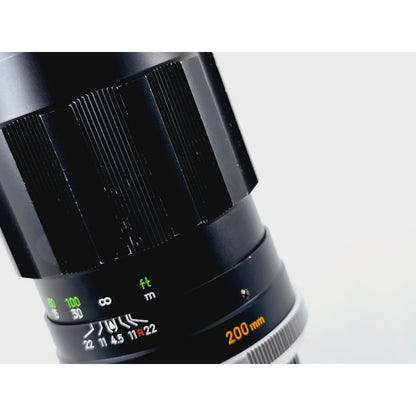 [Pre-owned] Minolta MC Tele Rokkor-PE 200mm F4.5 Telephoto MF Lens — Near MINT+++ — Japan #2598