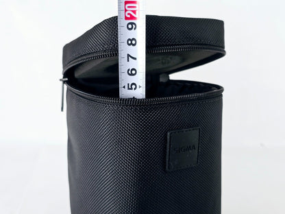 [Pre-owned] Sigma Hard Lens Case (4.3x3.9x5.9in) Vintage Protective Pouch — Mint — Japan #5072