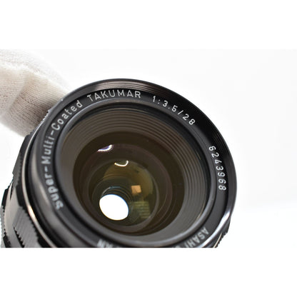 [Pre-owned] Pentax SMC Super-Multi-Coated Takumar 28mm f3.5 MF Lens M42 — Near MINT — Japan #2336
