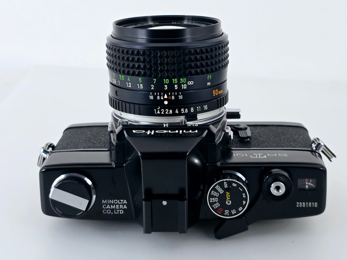 🌸[Near MINT] Minolta SRT 101 Black SLR 35mm Film Camera MC PG 50mm F1.4 Japan