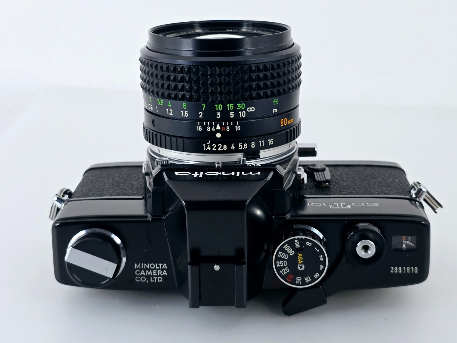 🌸[Near MINT] Minolta SRT 101 Black SLR 35mm Film Camera MC PG 50mm F1.4 Japan