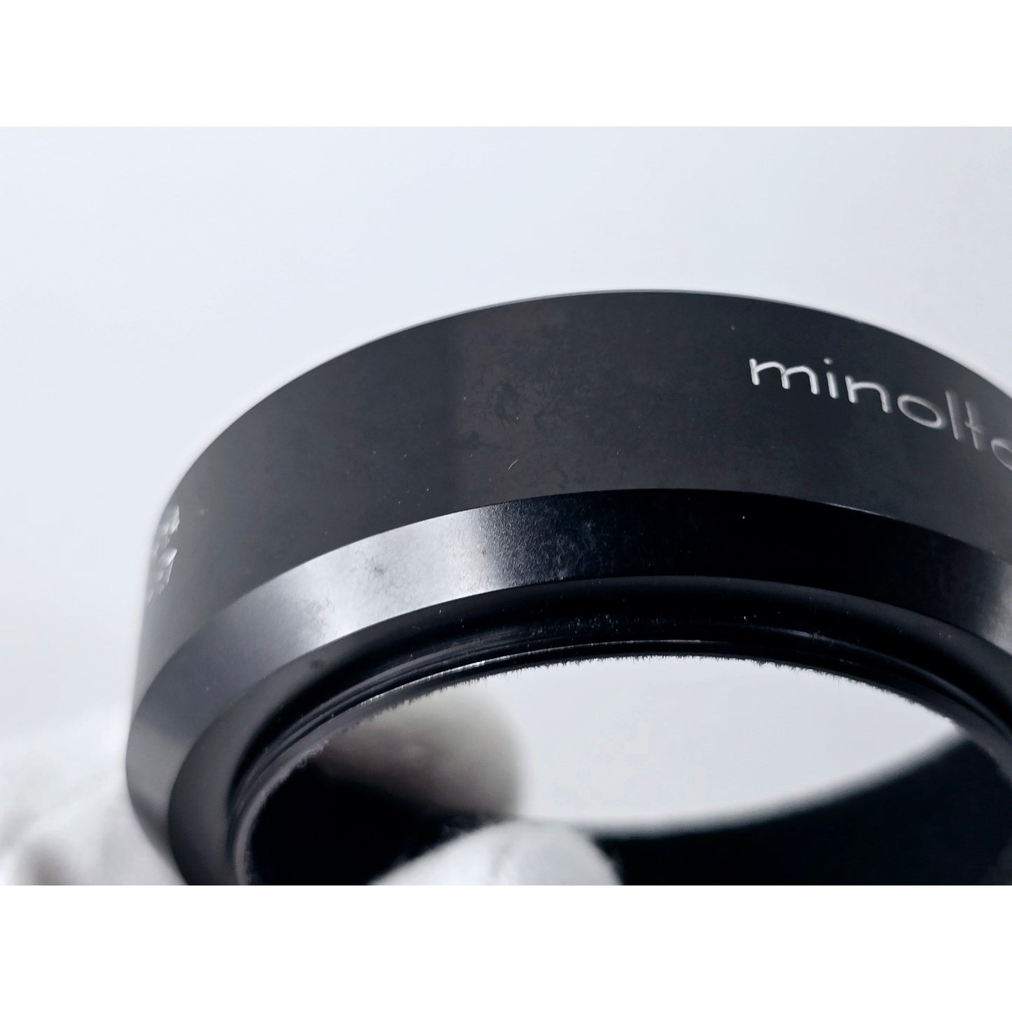 [Pre-owned] Minolta Metal Lens Hood 55mm for MC 50mm F1.4/F1.7 — Near MINT — Japan #3411