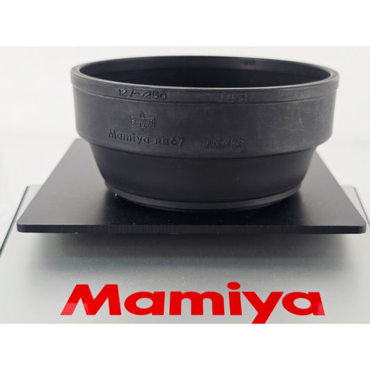 [Pre-owned] Mamiya 77mm Rubber Lens Hood for Sekor (RB67 127-250 / M645 145) — MINT — Japan #4226