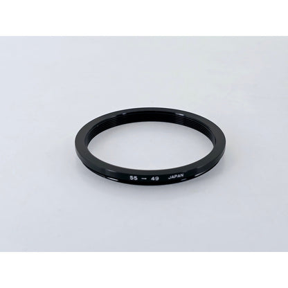 [Pre-owned] Metal Step Down Adapter Ring 55mm Lens to 49mm Filter Converter — MINT — Japan #4513