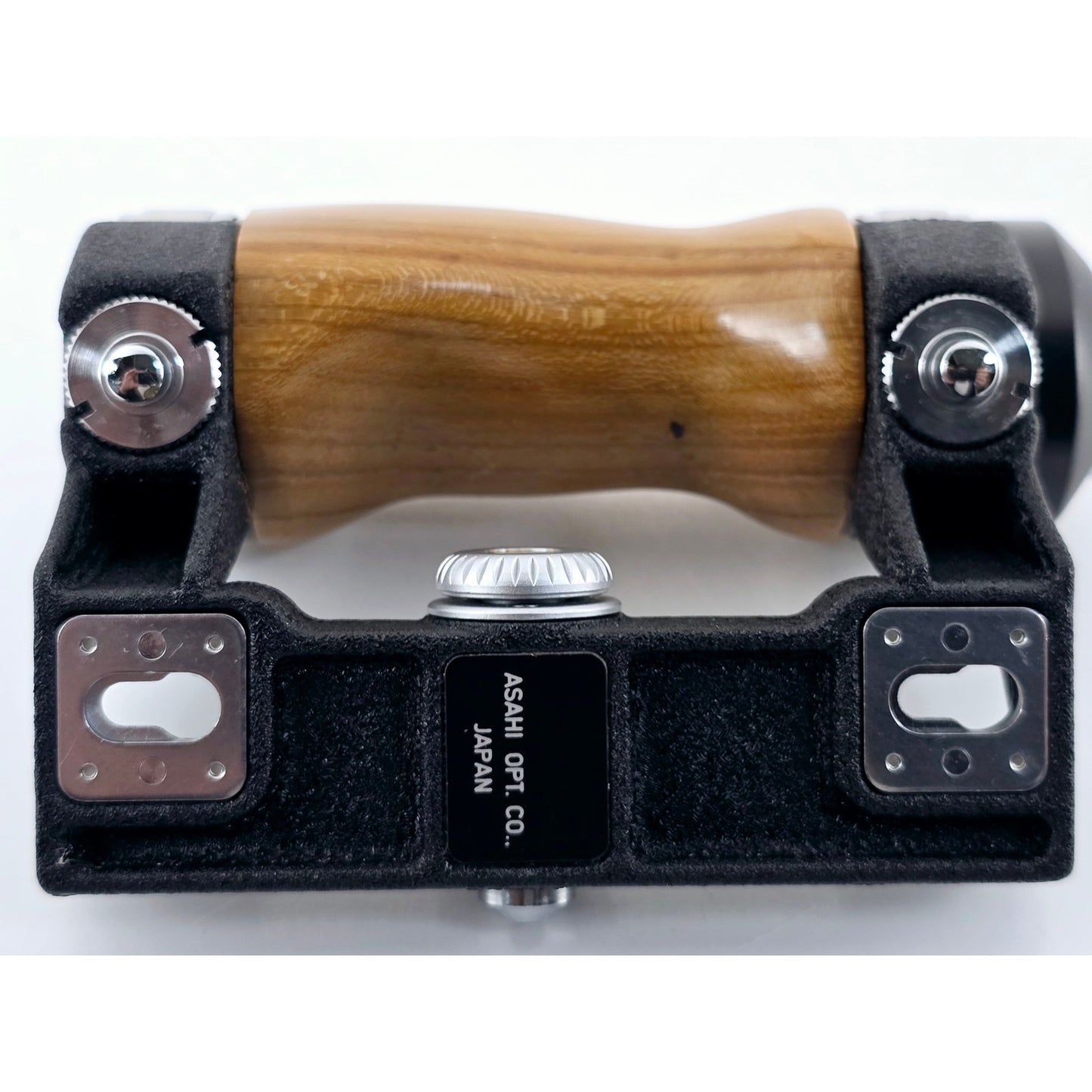 [Pre-owned] Asahi Pentax Hand Wood Grip w/ Hot Shoe for 67 67II 6x7 — Near MINT — Japan #3326