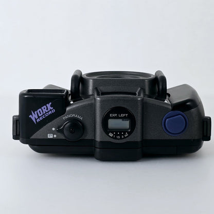 [Pre-owned] Fuji Work Record Panorama Point & Shoot Film Camera 28mm Lens — Near Mint — Japan #5806