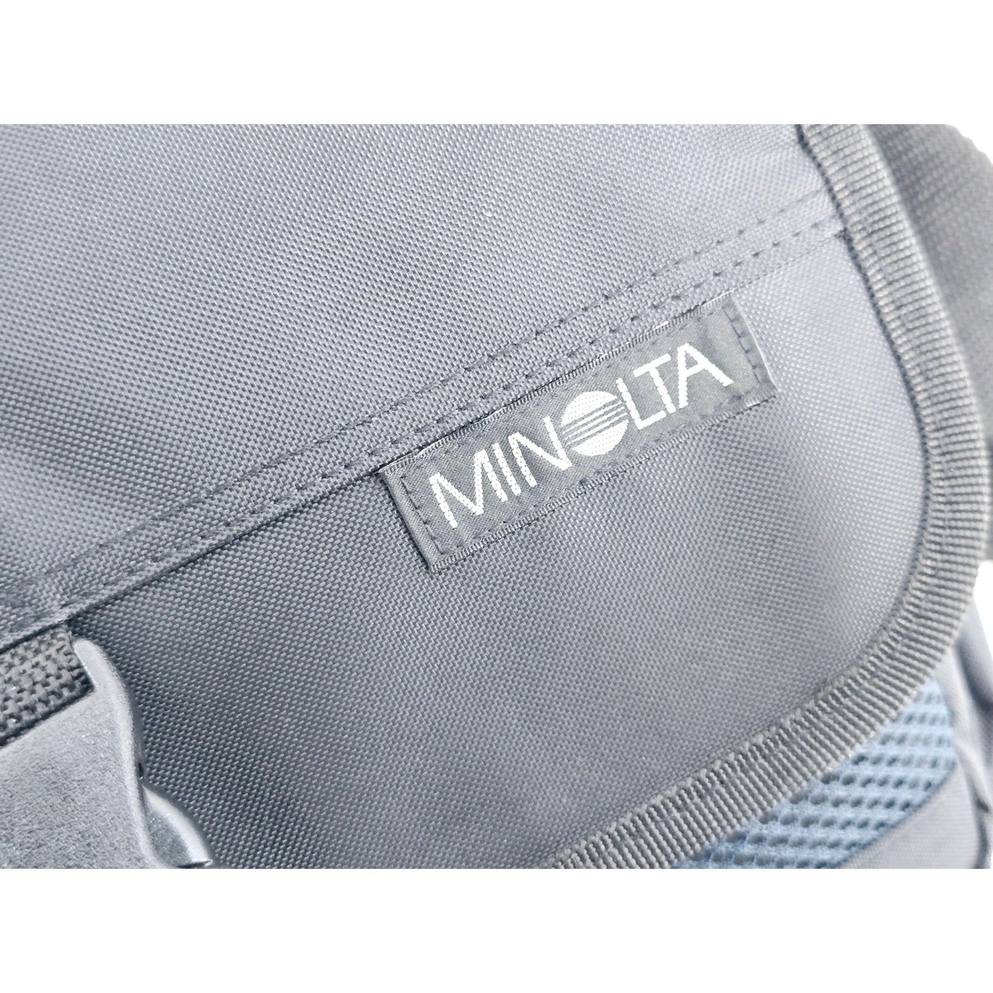 [Pre-owned] Genuine Minolta Camera Lens Shoulder Bag Nylon Black — Near MINT — Japan #5069