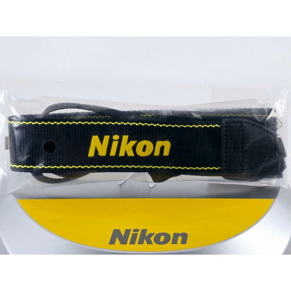 [Pre-owned] Nikon Genuine Camera Neck Strap 1.33in (3.4cm) — Unopened — Japan #3582
