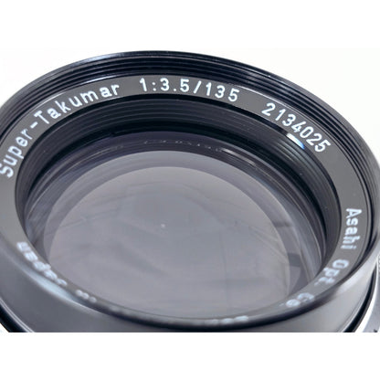 [Pre-owned] Pentax Super-Takumar 135mm F3.5 MF Telephoto Lens M42 — Near MINT — Japan #4154