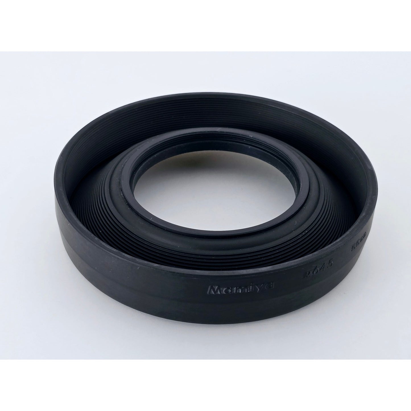 [Pre-owned] Mamiya M645 55mm Rubber Lens Hood Genuine for Sekor C — MINT — Japan #4783
