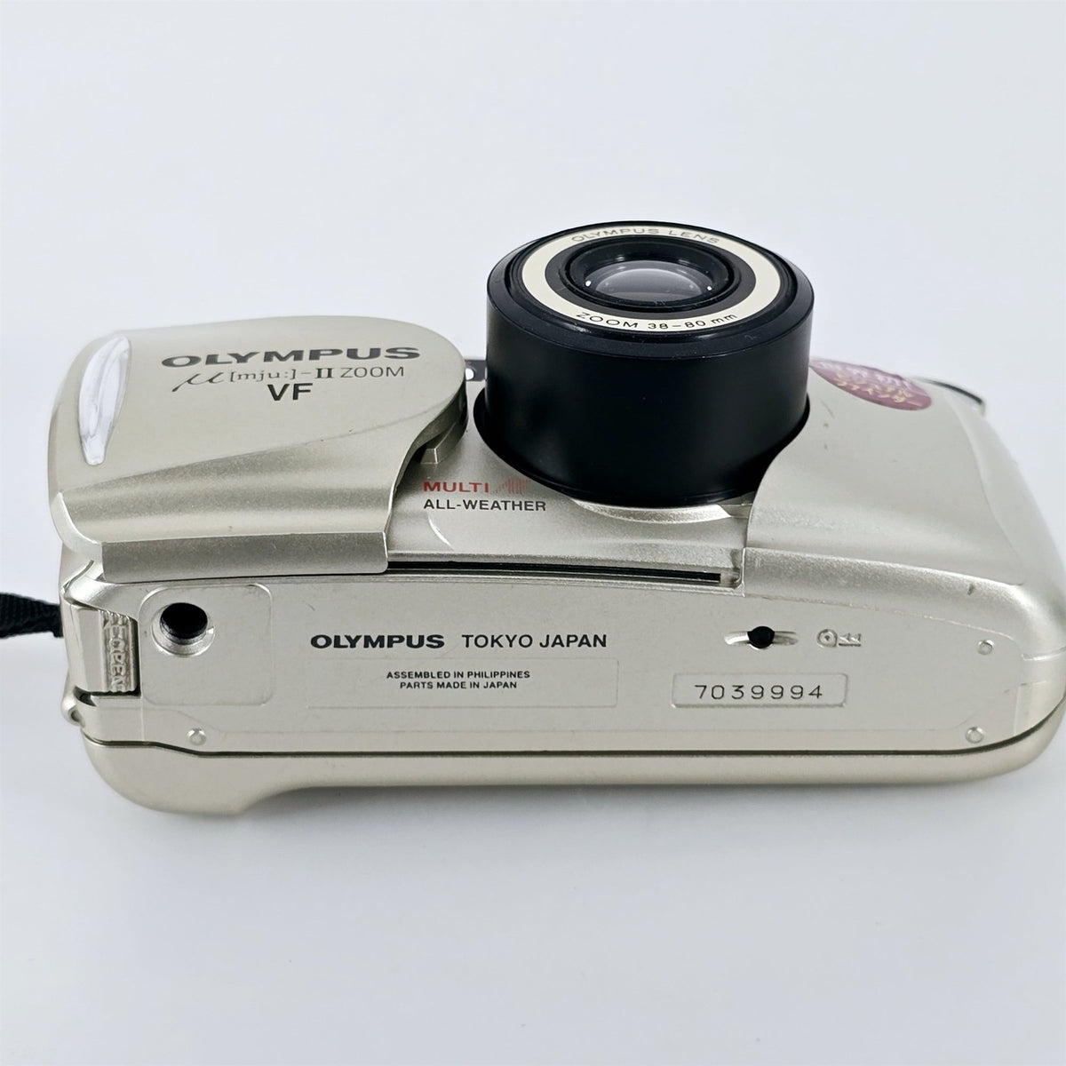 [Pre-owned] Olympus mju II Zoom VF 35mm Point & Shoot Film Camera — Near Mint — Japan #5794