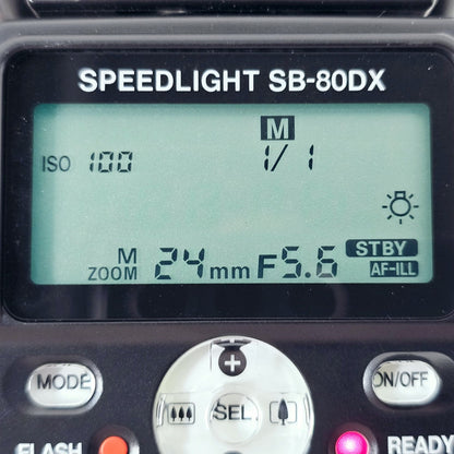 [Pre-owned] Nikon SB-80DX Speedlight Shoe Mount Flash for F100 F5 D100 — Unused — Japan #5385