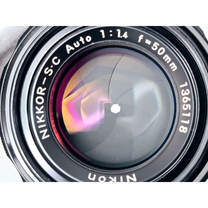 [Pre-owned] Nikon Nikkor-S.C Auto 50mm f/1.4 Non-Ai MF Lens — Near MINT — Japan #3124