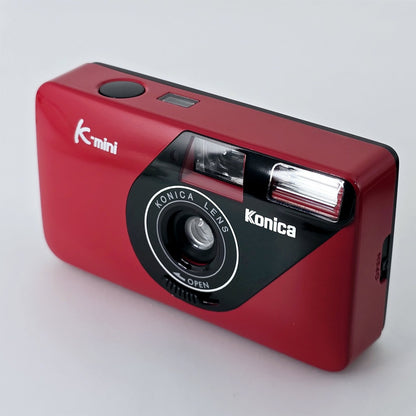 [Pre-owned] Konica K-mini Red Compact 35mm Point & Shoot Film Camera — Top Mint — Japan #5245
