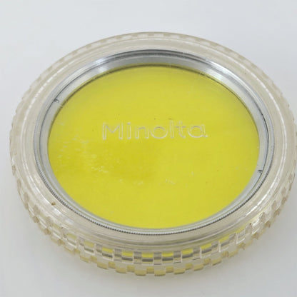 [Pre-owned] Minolta Y48 55mm Yellow Lens Filter — Mint — Japan #5704