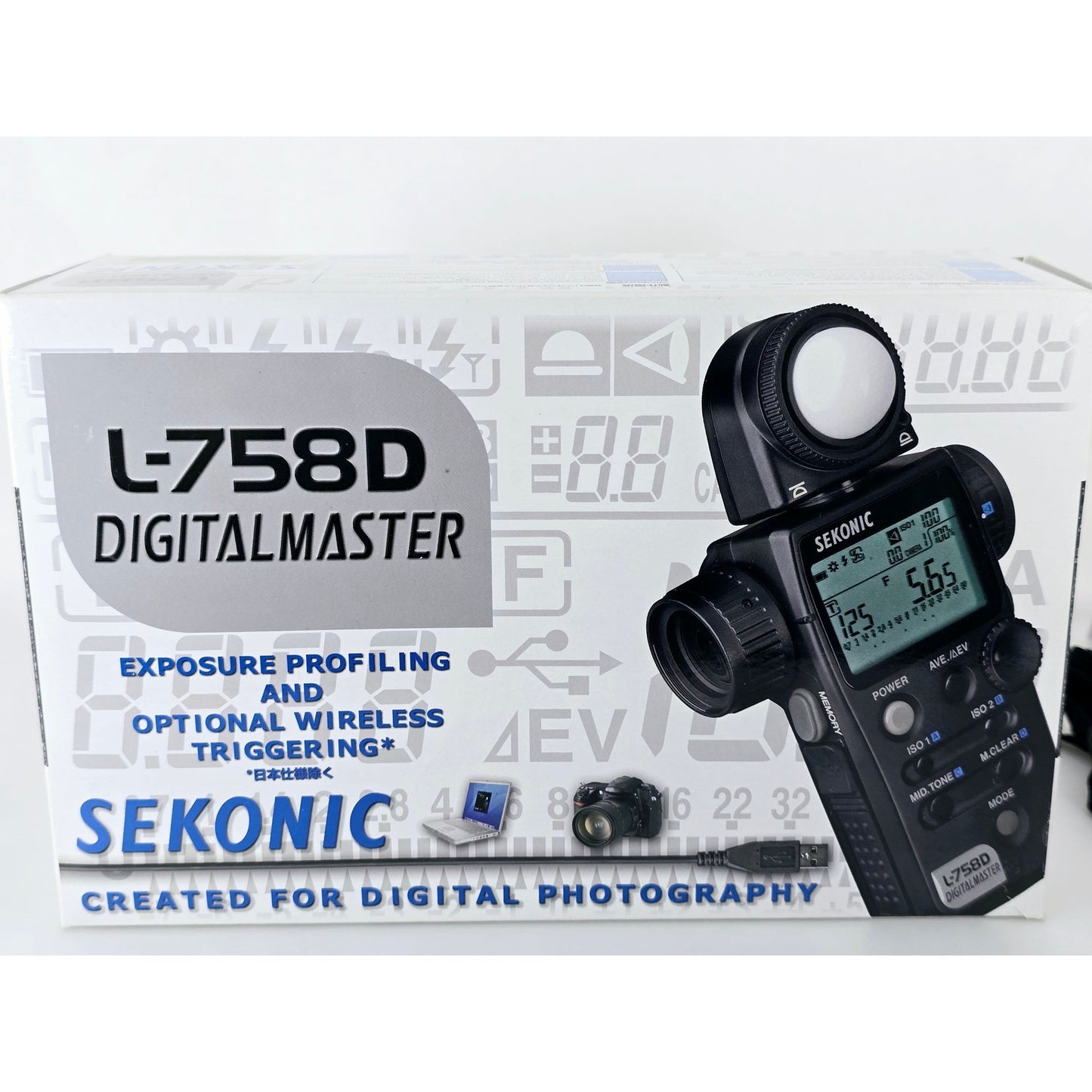 [Pre-owned] Sekonic L-758D Digital Master Light Meter for Pro Photography — Mint — Japan #5210