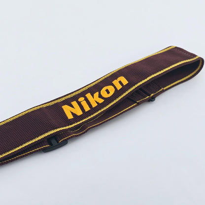 [Pre-owned] Nikon AN-6W Wide Nylon Neck Strap 1.77in Plastic Buckle for F3 — Top MINT — Japan #1871
