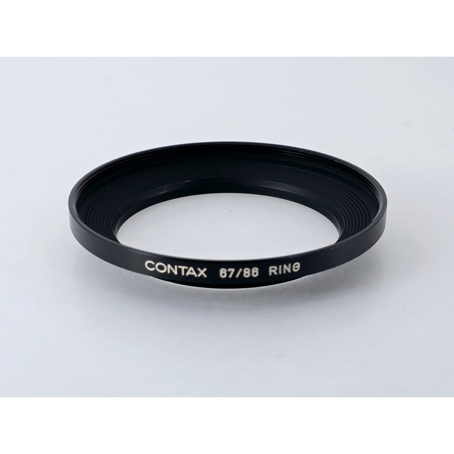 [Pre-owned] Contax Metal Lens Hood 4 with 67/86 Adapter Ring Set — MINT — Japan #4229