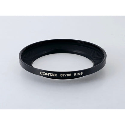 [Pre-owned] Contax Metal Lens Hood 4 with 67/86 Adapter Ring Set — MINT — Japan #4229