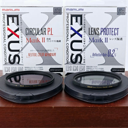 [Pre-owned] Marumi Exus Circular P.L Mark II / Lens Protect 67mm Filter — MINT — Japan #4280
