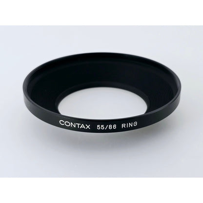 [Pre-owned] Contax Metal Lens Hood 5 with 55/86 Ring Adapter (Genuine) — Near MINT+++ — Japan #4796