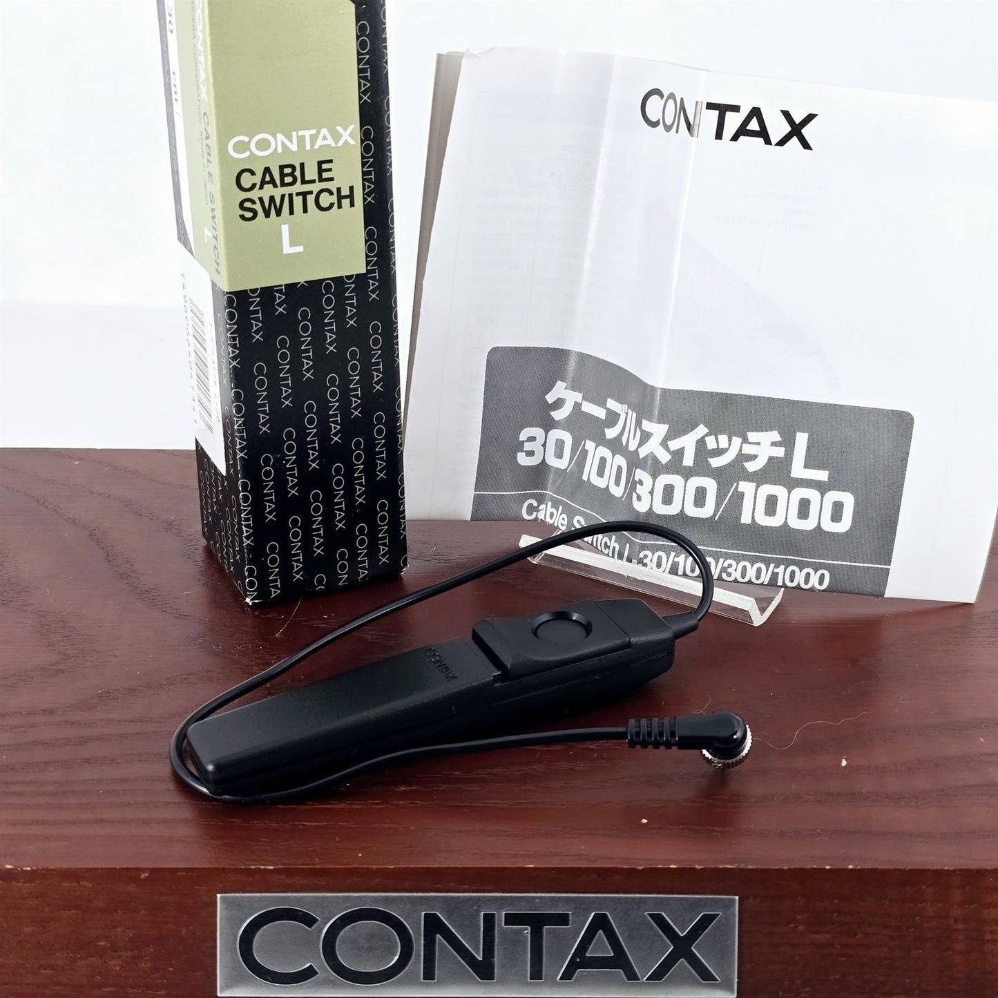 [Pre-owned] Contax Cable Switch L 30cm for G1 G2 Aria RX — Unused — Japan #5270