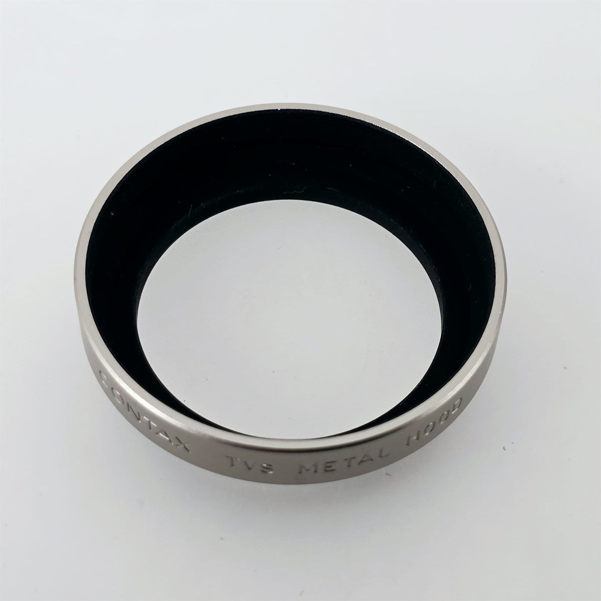 [Pre-owned] Contax TVS Genuine Metal Lens Hood for TVS / TVS II — Top Mint — Japan #5725