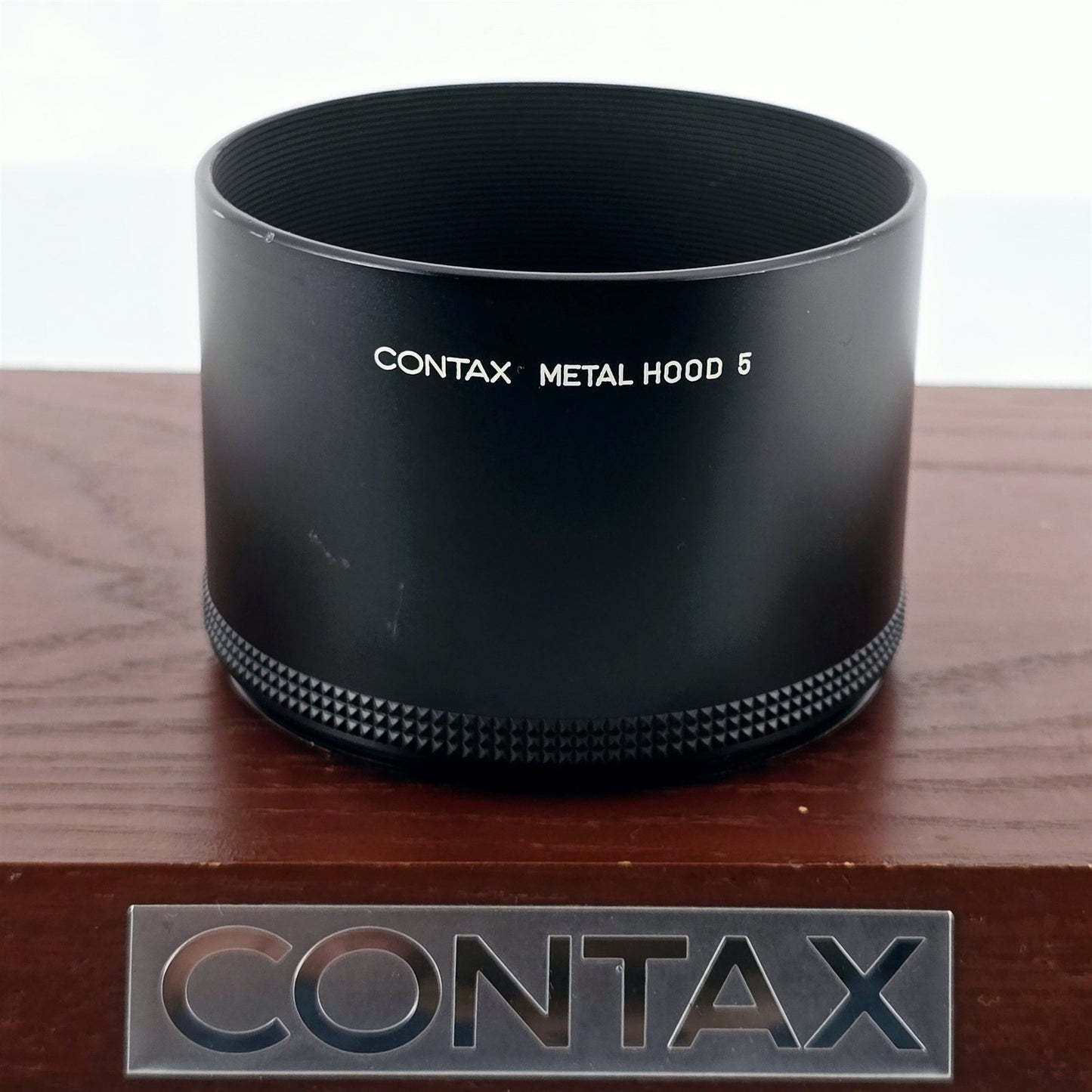 [Pre-owned] Contax Genuine Metal Lens Hood 5 — Near Mint — Japan #5601