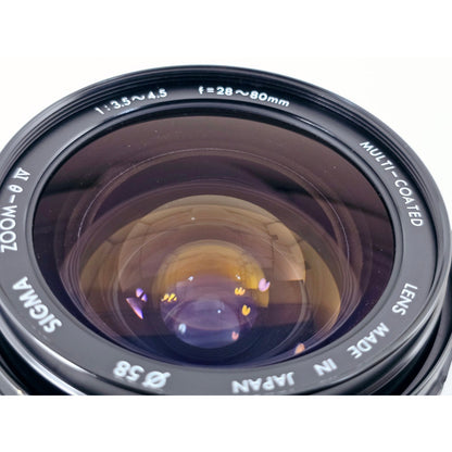 [Pre-owned] Sigma Zoom θ IV 28-80mm F3.5-4.5 MF Lens for Minolta SR MD — Near MINT — Japan #4791